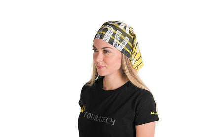Multifunktionstuch "Stripes", schwarz/gelb