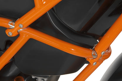 Sturzbügelerweiterung KTM 1050 Adventure/ 1090 Adventure/ 1190 Adventure/ 1190 Adventure R für original KTM-Sturzbügel, orange