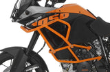 Sturzbügelerweiterung KTM 1050 Adventure/ 1090 Adventure/ 1190 Adventure/ 1190 Adventure R für original KTM-Sturzbügel, orange