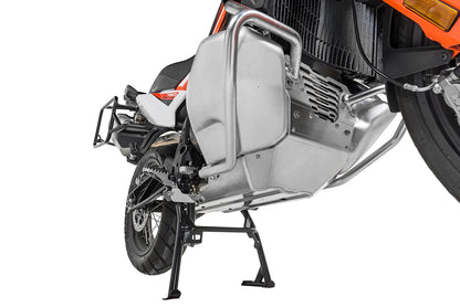 Motorschutz RALLYE Evo, Alu Natur für KTM 790 Adventure/ 790 Adventure R - KTM Hauptständer