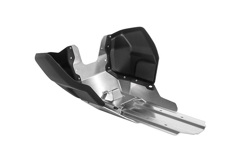 Motorschutz RALLYE Evo, Alu Natur/ Alu schwarz für KTM 790 Adventure/ 790 Adventure R