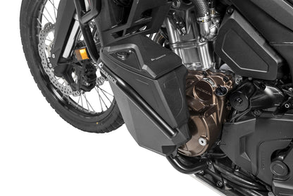 Werkzeugbox mit Motorsturzbügel NO DCT - komplett - Edelstahl, schwarz für Honda CRF1100L Africa Twin / CRF1100L Adventure Sports