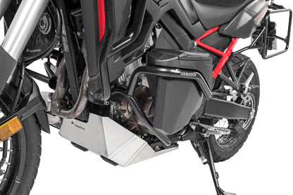 Werkzeugbox mit Motorsturzbügel NO DCT - komplett - Edelstahl, schwarz für Honda CRF1100L Africa Twin / CRF1100L Adventure Sports