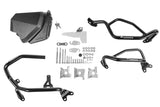 Werkzeugbox mit Motorsturzbügel NO DCT - komplett - Edelstahl, schwarz für Honda CRF1100L Africa Twin / CRF1100L Adventure Sports