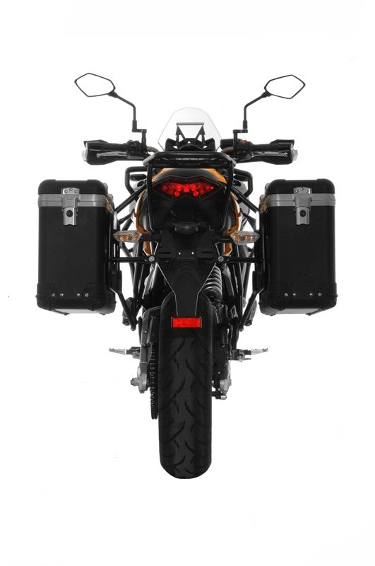 ZEGA Pro Koffersystem "And-Black" 31/31 Liter mit Stahlträger schwarz für Kawasaki Versys 650 (2010-2014)