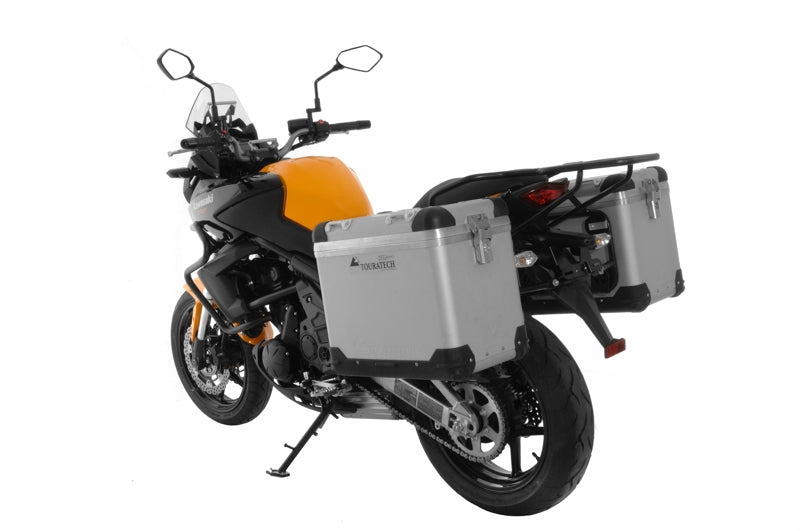 ZEGA Pro Koffersystem "And-S" 45/45 Liter mit Stahlträger schwarz für Kawasaki Versys 650 (2010-2014)