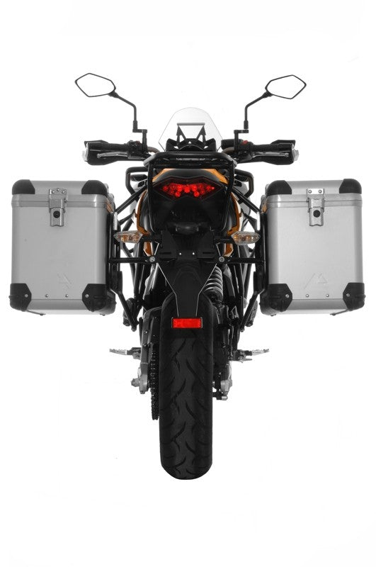 ZEGA Pro Koffersystem "And-S" 45/45 Liter mit Stahlträger schwarz für Kawasaki Versys 650 (2010-2014)