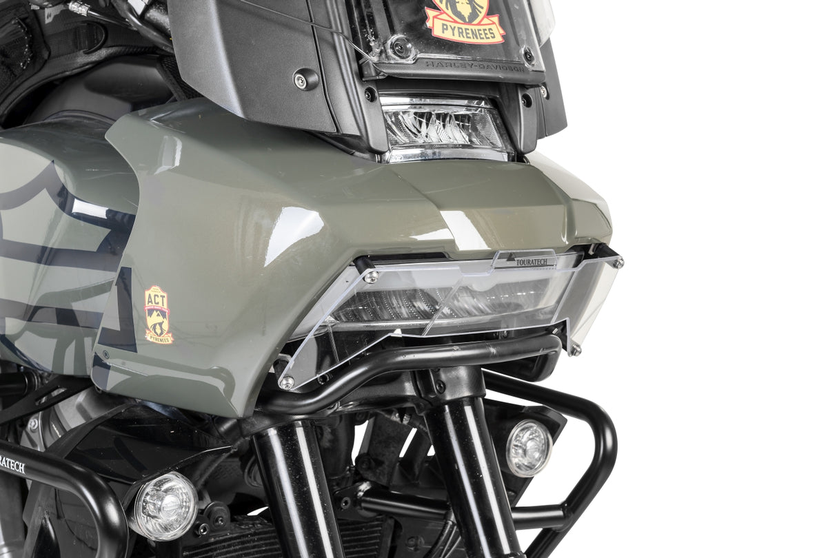 Scheinwerferschutz Makrolon, mit Schnellverschluss  für Harley-Davidson RA1250 Pan America *OFFROAD USE ONLY*