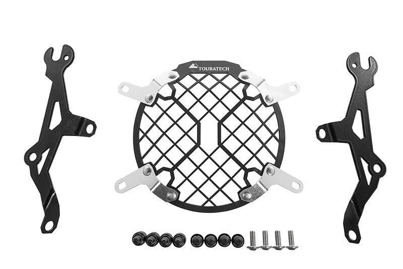 Scheinwerferschutz Aluminium mit Schnellverschluss für Triumph Scrambler 900 (-2017) *OFFROAD USE ONLY*