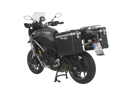 ZEGA Pro Koffersystem "And-Black" 31/31 Liter mit Edelstahlträger für Yamaha MT-09 Tracer (2015-2017)