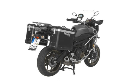 ZEGA Pro Koffersystem "And-Black" 31/31 Liter mit Edelstahlträger für Yamaha MT-09 Tracer (2015-2017)