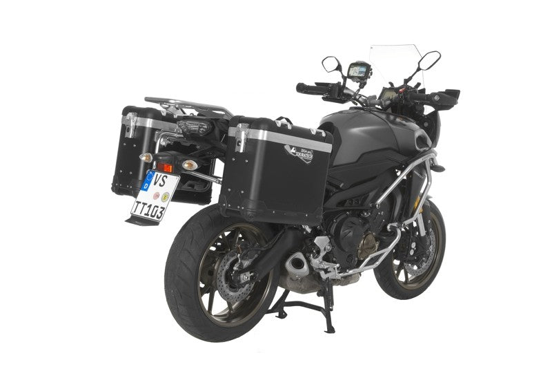ZEGA Pro Koffersystem "And-Black" 31/31 Liter mit Edelstahlträger für Yamaha MT-09 Tracer (2015-2017)