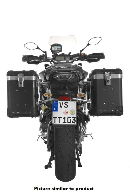 ZEGA Pro Koffersystem "And-Black" 38/38 Liter mit Edelstahlträger für Yamaha MT-09 Tracer (2015-2017)
