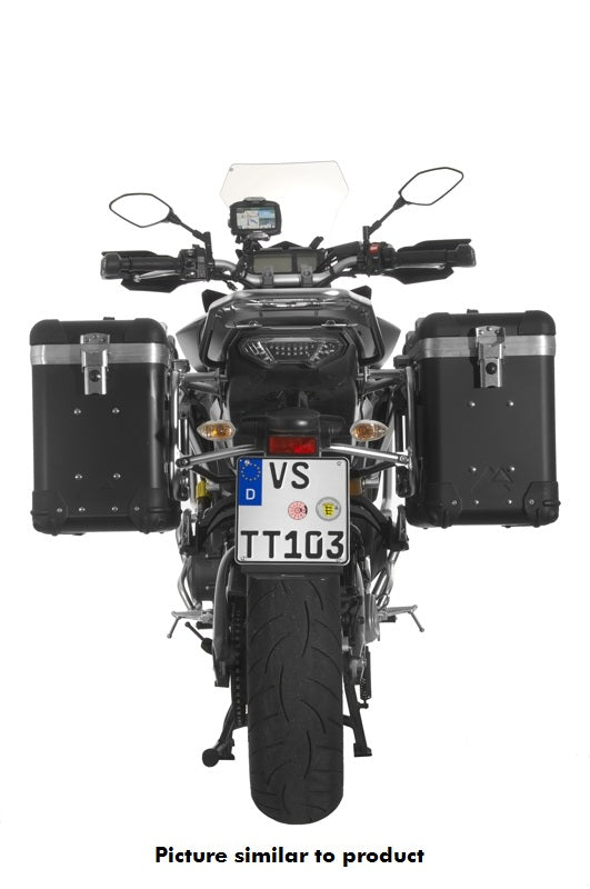ZEGA Pro Koffersystem "And-Black" 38/38 Liter mit Edelstahlträger für Yamaha MT-09 Tracer (2015-2017)