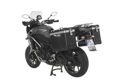 ZEGA Pro Koffersystem "And-Black" 38/38 Liter mit Edelstahlträger für Yamaha MT-09 Tracer (2015-2017)