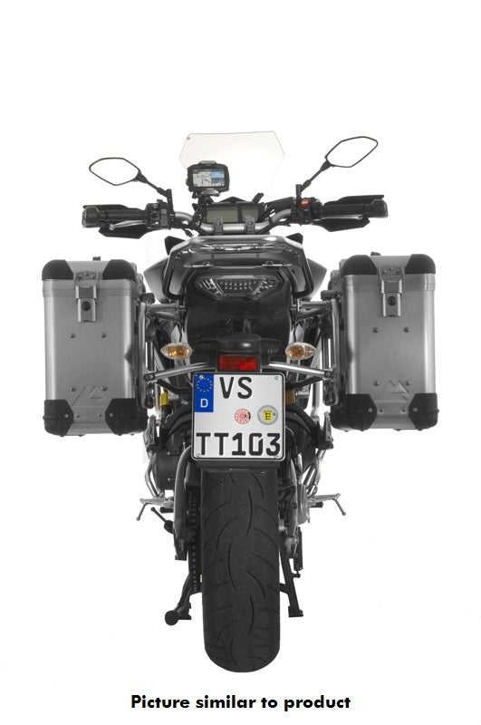 ZEGA Pro Koffersystem 31/31 Liter mit Edelstahlträger schwarz für Yamaha MT-09 Tracer (2015-2017)