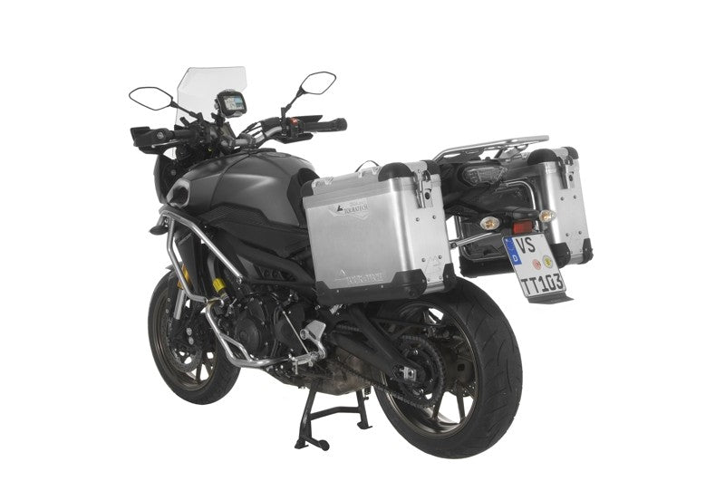ZEGA Pro Koffersystem 31/31 Liter mit Edelstahlträger schwarz für Yamaha MT-09 Tracer (2015-2017)