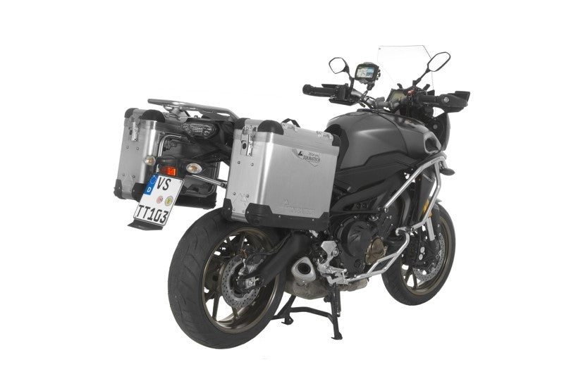ZEGA Pro Koffersystem 31/31 Liter mit Edelstahlträger schwarz für Yamaha MT-09 Tracer (2015-2017)
