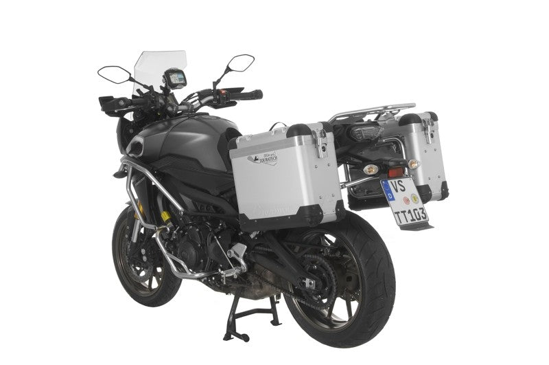 ZEGA Pro Koffersystem "And-S" 31/31 Liter mit Edelstahlträger schwarz für Yamaha MT-09 Tracer (2015-2017)