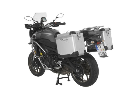 ZEGA Pro Koffersystem "And-S" 38/38 Liter mit Edelstahlträger schwarz für Yamaha MT-09 Tracer (2015-2017)