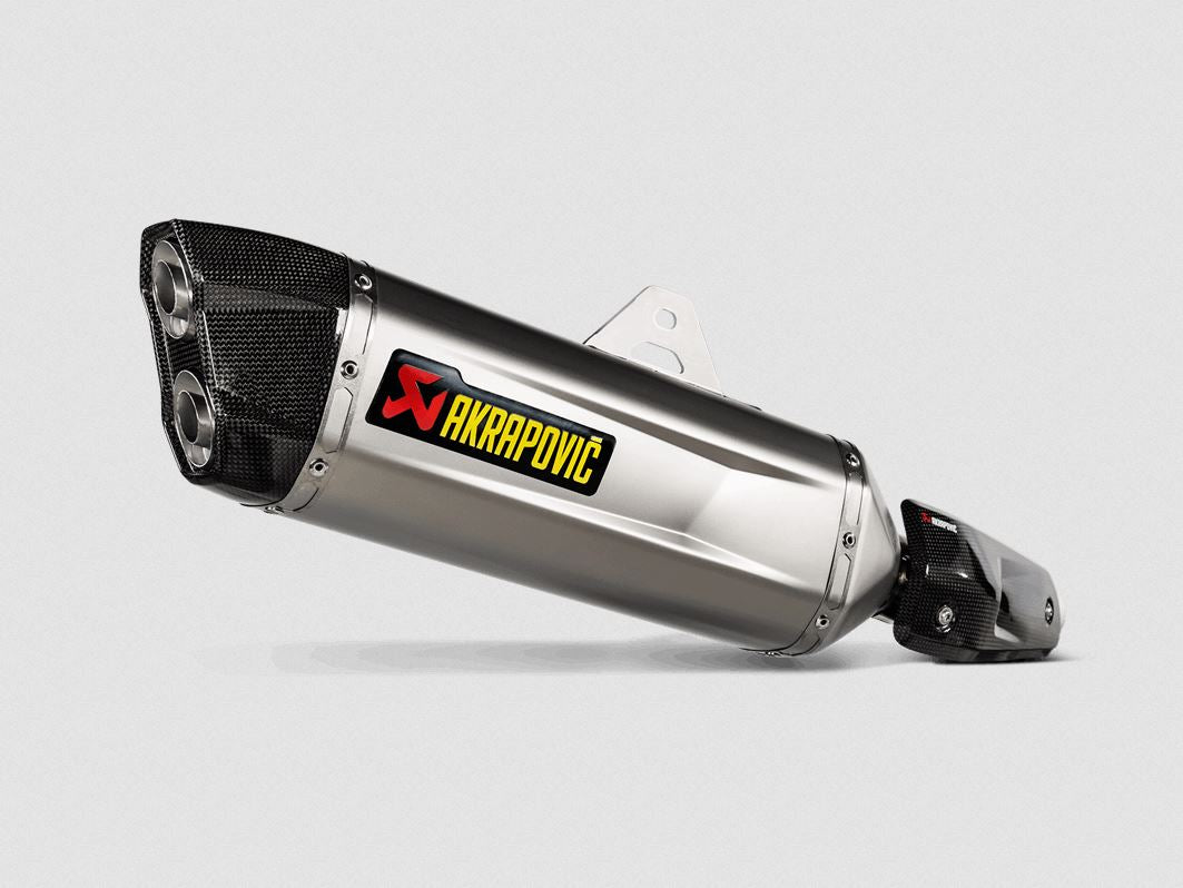 Endschalldämpfer Akrapovic slip-on, Titan, Yamaha Tenere 700 / World Raid