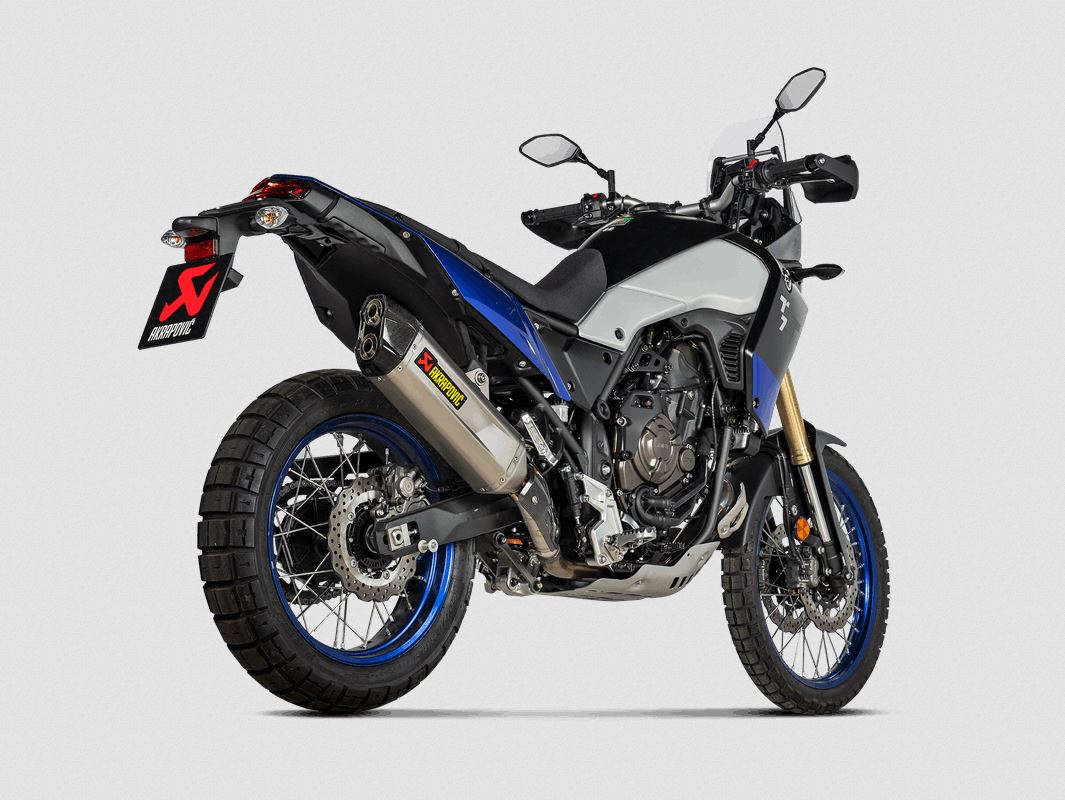 Endschalldämpfer Akrapovic slip-on, Titan, Yamaha Tenere 700 / World Raid