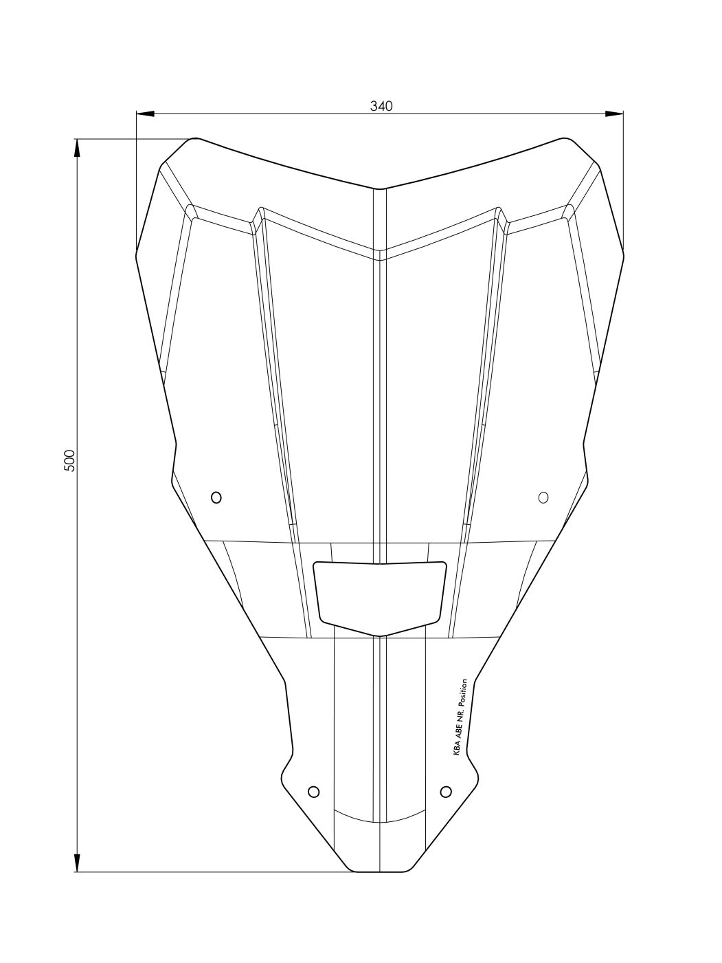 Windschild L getönt für Honda CRF1100L Africa Twin