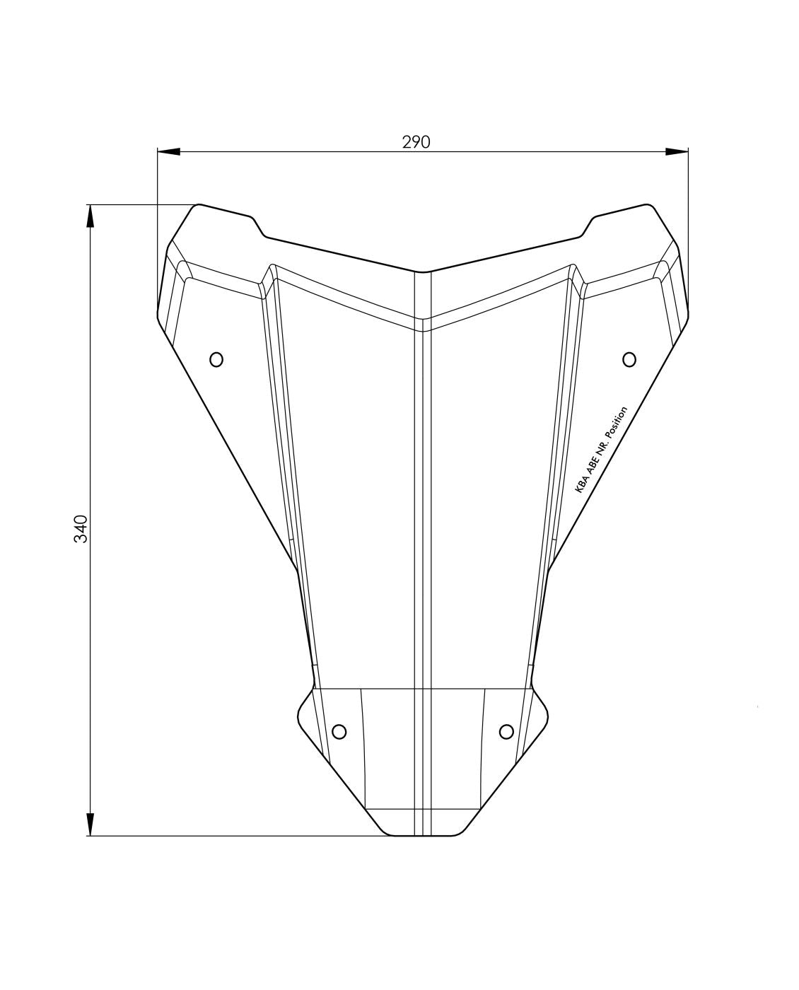 Windschild S transparent Honda CRF1100L Africa Twin