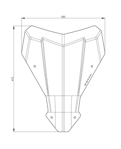 Windschild M getönt für Honda CRF1100L Africa Twin