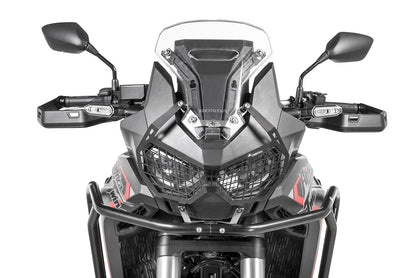 Scheinwerferschutz schwarz mit Schnellverschluss für Honda CRF1100L Africa Twin "OFFROAD USE ONLY"