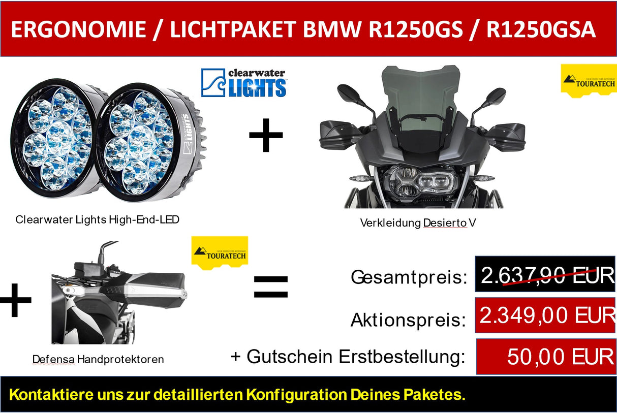 ERGONOMIE / LICHTPAKET BMW R1250GS, R1250GS Adventure