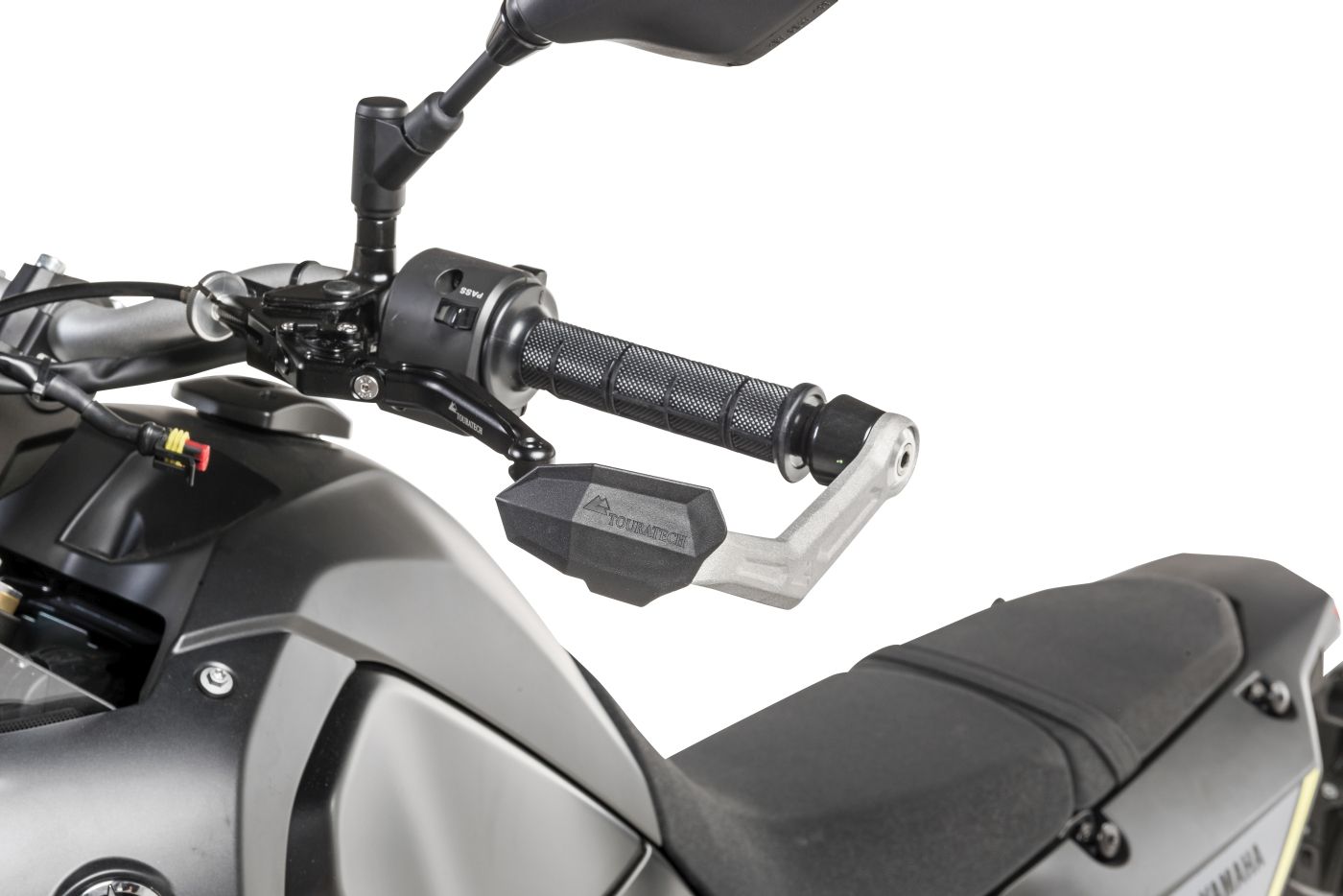 Handprotektoren DEFENSA Leverguard, silber, Yamaha Tenere 700 / World Raid