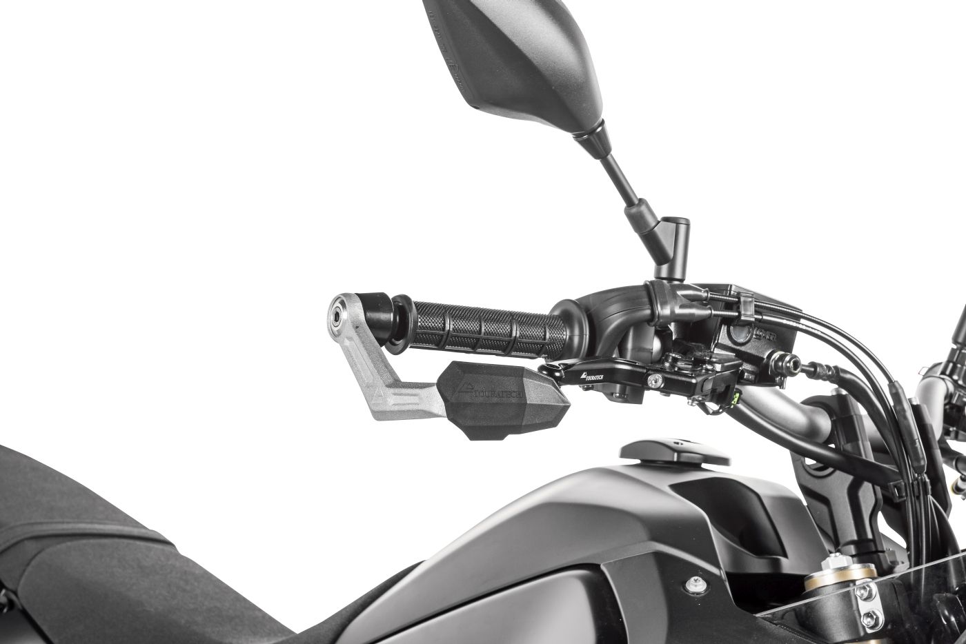 Handprotektoren DEFENSA Leverguard, silber, Yamaha Tenere 700 / World Raid