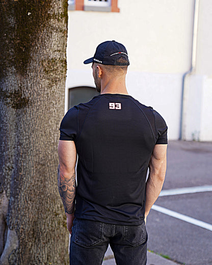 Herren Funktions T-Shirt schwarz "duo93 World Travel"