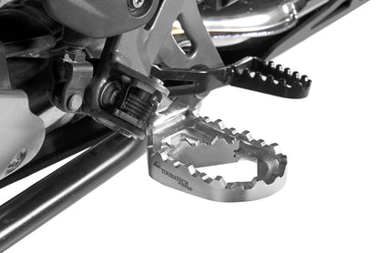 Fernreisefußrasten "Works" niedrig für BMW R1300GS, R1250GS/ Adventure, R1200GS ab 2013/ Adventure ab 2014, F850GS/ Adventure, F750GS