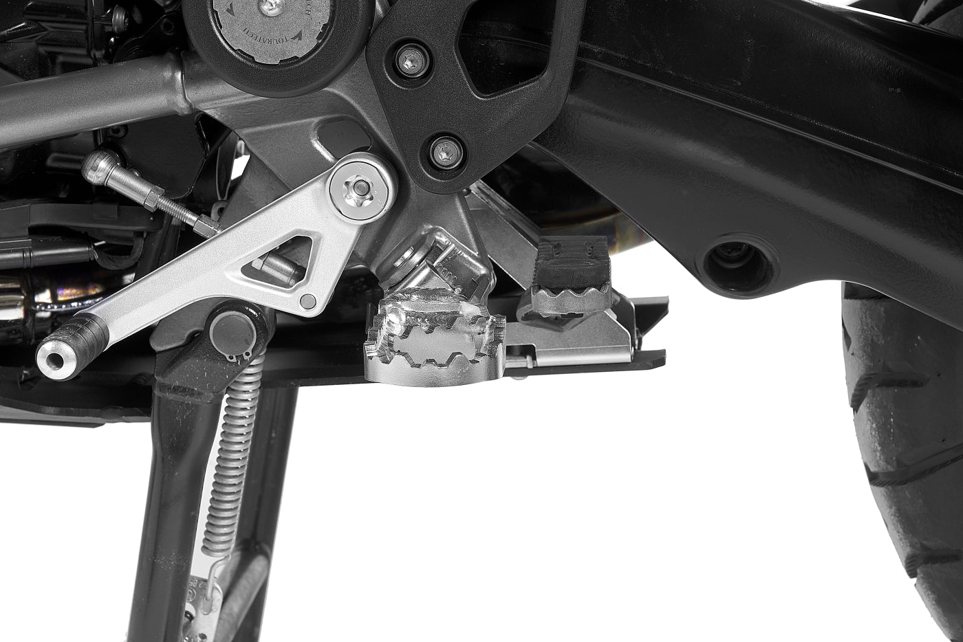 Fernreisefußrasten "Works" niedrig für BMW R1300GS, R1250GS/ Adventure, R1200GS ab 2013/ Adventure ab 2014, F850GS/ Adventure, F750GS