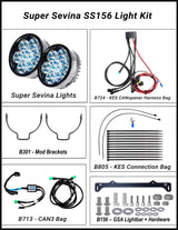 CLEARWATER LIGHTS Zusatzscheinwerfer LED, Super Sevina (BMW R1250GSAW ")