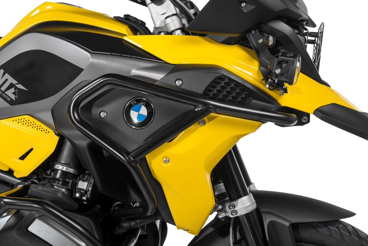 Verkleidungssturzbügel Edelstahl, schwarz für BMW R1250GS